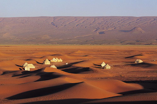 Camps nomades au Sahara