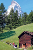 Sur la route de Chamonix-Zermatt (Alpes)